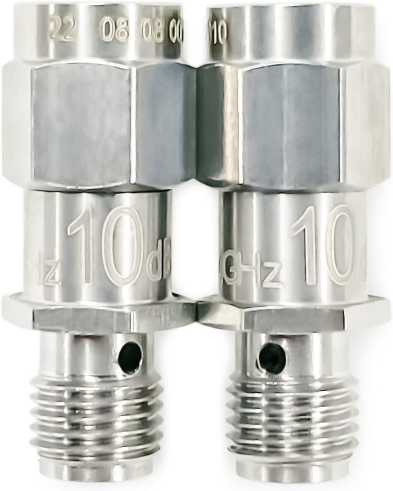 UU TOJOIN TOJOIN SMA Male to SMA Female Connector/SMA Attenuator/Coaxial RF Attenuator, DC to 18GHz, 50Ohm, 2W, 10dB, SMA 18G Attenuator 2PCS - Image 1